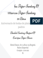 Invitación No Formal Bodas de Plata PDF