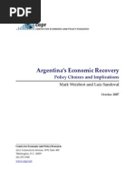 Download Argentinas Economic Recovery Policy Choices and Implications by Center for Economic and Policy Research SN417958 doc pdf