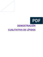 Demostracion de Lipidos