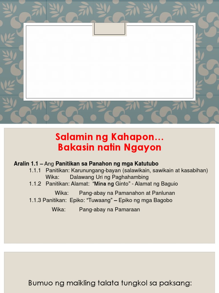 Sanaysay Tungkol Sa Karunungang Bayan Salamin Ng Pagka Pilipino