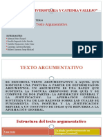 Texto Argumentativo (Diapositivas)