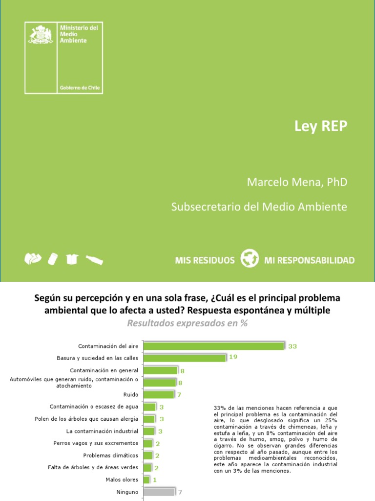 Desafios para La Implementacion de La Ley 20920 Vision Del Mma PDF ...
