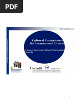 Cultural Competence Self-Assessment Checklist: Central Vancouver Island Multicultural Society