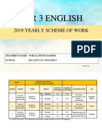 Year 3 English: 2019 Yearly Scheme of Work