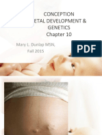 Conception Fetal Development & Genetics: Mary L. Dunlap MSN, Fall 2015