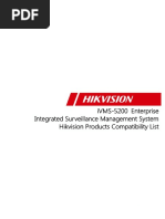 IVMS-5200 Enterprise V3.3 - HIKVISION Products Compatibility List - 20171206