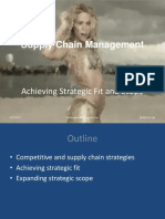 Achieving Strategic Fit Through Supply Chain Management