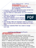 Presentation Objectives - (PT B) : at The End of The Part Presentation, Participants Will