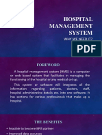 Hospital Management System, Why We Need It
