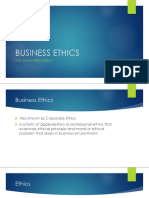 Business Ethics: and Social Responsibility