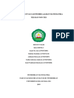 Makalah Evaluasi Pembelajaran Matematika