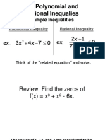 2.7 Polynomial and Rational Inequalies: Sample Inequalities