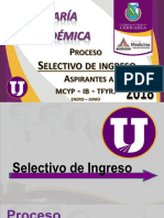 Platica Informativa Semestre de Ingreso 2018