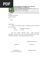 Surat Ijin Tidak Masuk Kuliah Karena Bekerjaj