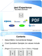 Project Experience Metro & Rail
