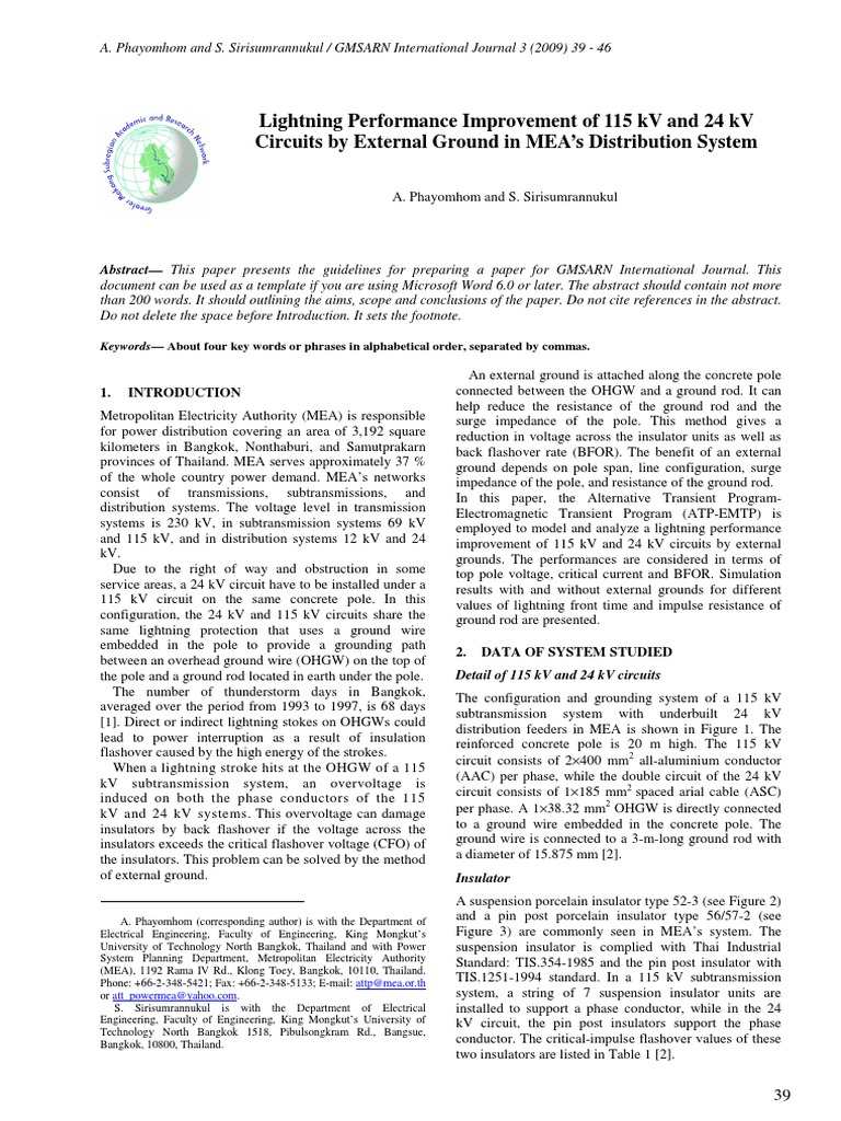 Lightning Protection for Power Systems | PDF | Insulator (Electricity ...