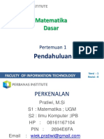 Matematika Dasar (Temu1)