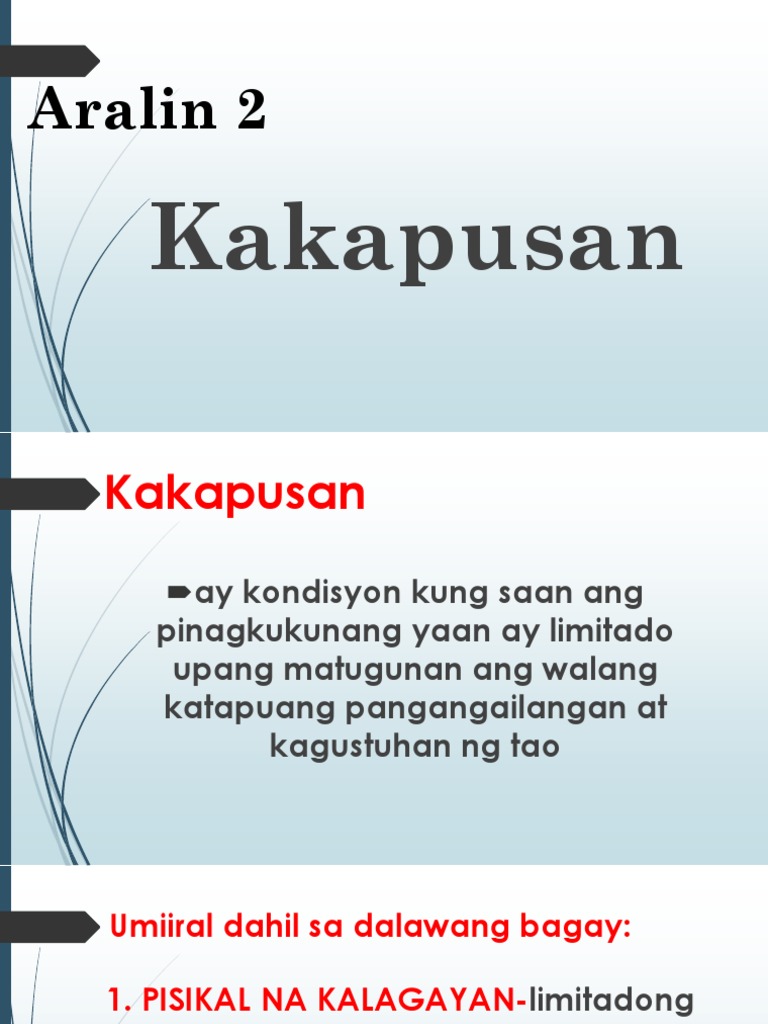 Aralin 2 Kakapusan Pptx