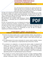 Unidad Vi-Vii Esfuerzo Cortante y Tensión Diagonal - Adherencia y Longitud de Desarrollo-2016-I PDF