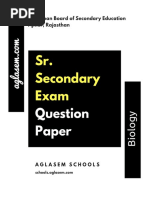 Sr. Secondary Exam: Paper