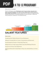 What Is K To 12 Program? What Is K To 12 Program?