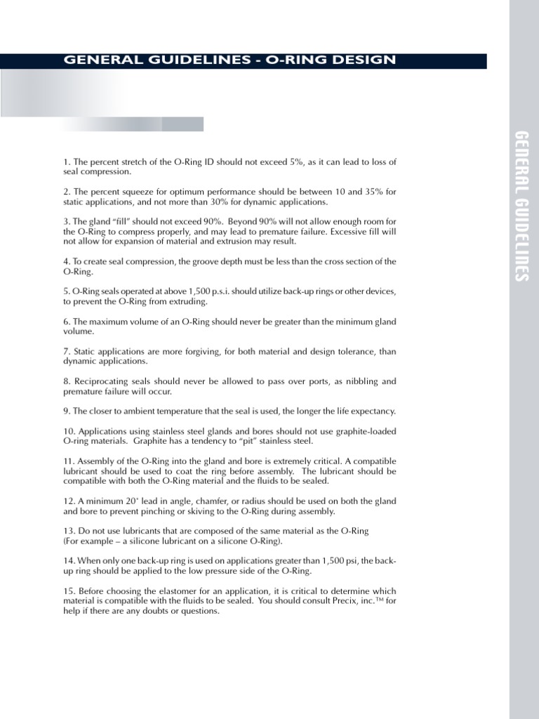 General Guidelines ORing Design PDF