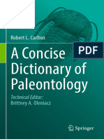 2018 A Concise Dictionary of Paleontology