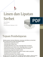 Linen Dan Lipatan Serbet