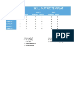 Skill Matrix Excel Template