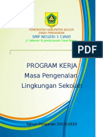 Program Kerja Masa Pengenalan Lingkungan Sekolah: SMP Negeri 3 Ciawi