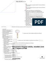 Rossmann Timpani Sticks, Wooden Core 28, 3 Layers of Felt - KOLBERG PDF