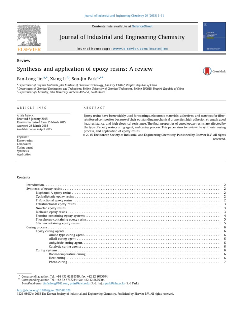 Epoxy Resins: Synthesis and Applications | PDF | Epoxy | Materials Science
