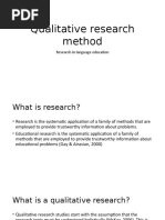 Qualitative Research Method