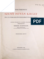 Serédi Jusztinián - Emlékkönyv Szent István Király Halálának Kilencszázadik Évfordulóján 3. (1938)