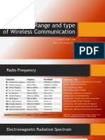 Frequency Ranges and Types of Wireless Communication