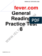 General Reading Practice Test 8