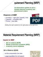 Material Requirement Planning (MRP)