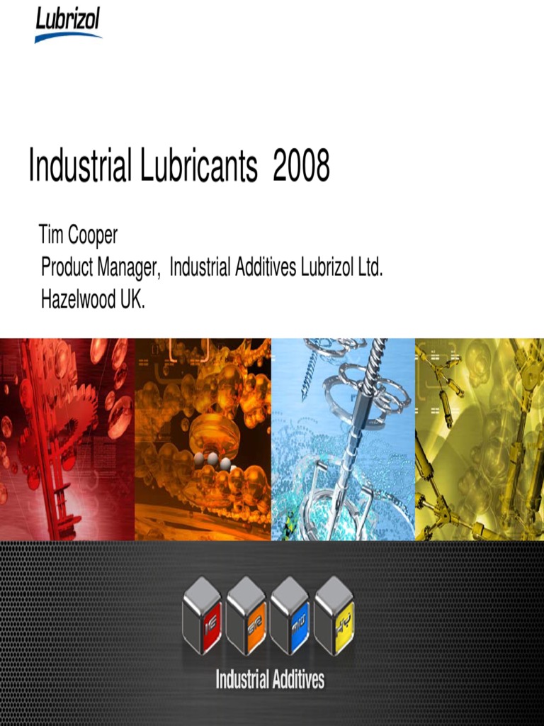 LUBRIZOL Industrial Lubricants 2008 | PDF | Pump | Liquids