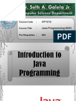 Lesson 2 - Introduction To Java