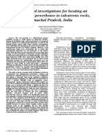 Geotechnical Investigations for Locating an Underground Powerhouse in Calcareous Rocks, Himachal Pradesh, India