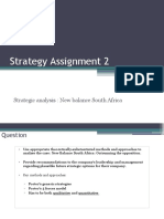 Strategy Assignment 2: Strategic Analysis: New Balance South Africa