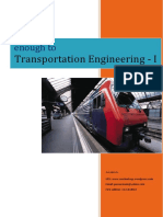 Enough To Transportation Engineering I