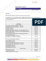 Department: Capital Market Segment: Mock Trading On Saturday, June 29, 2019 - No New Version Release