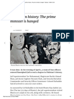 A Leaf From History - The Prime Minister Is Hanged - Pakistan - DAWN