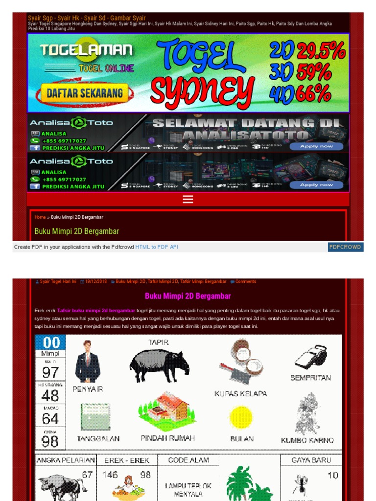 Www Kodesyair Codes Buku Mimpi 2d Bergam Pdf Business Software Cyberspace