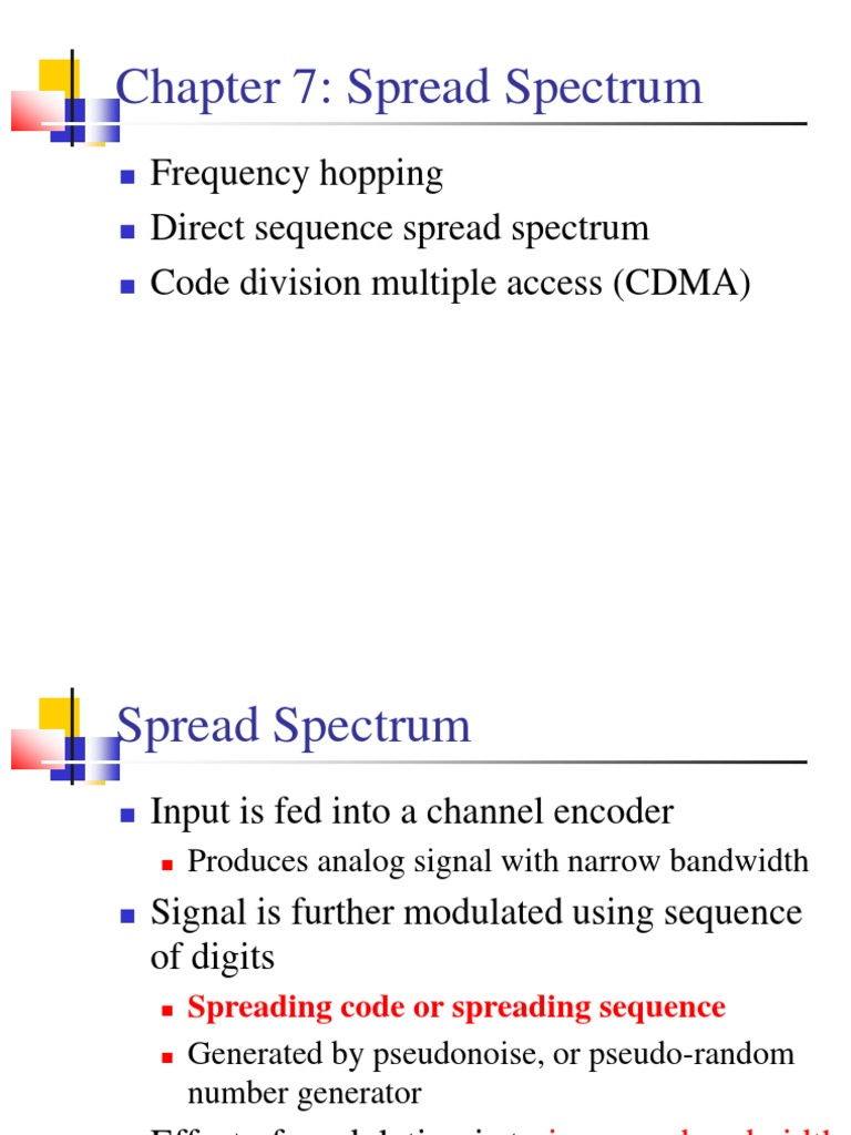 Spread Spectrum And Cdma: Principles And Applications – QYDGVI