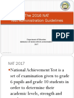  NAT Test Admin Guidelines for Orientation