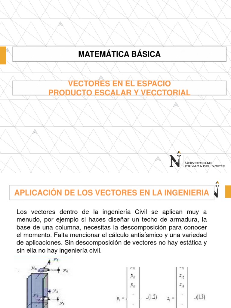 PPT-01-Vectores, Producto Escalar y Vectorial, Vectores en El Espacio ...
