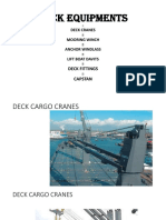 Deck Equipments: Deck Cranes Mooring Winch Anchor Windlass Lift Boat Davits