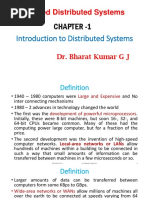 Advanced Distributed Systems: Chapter - 1